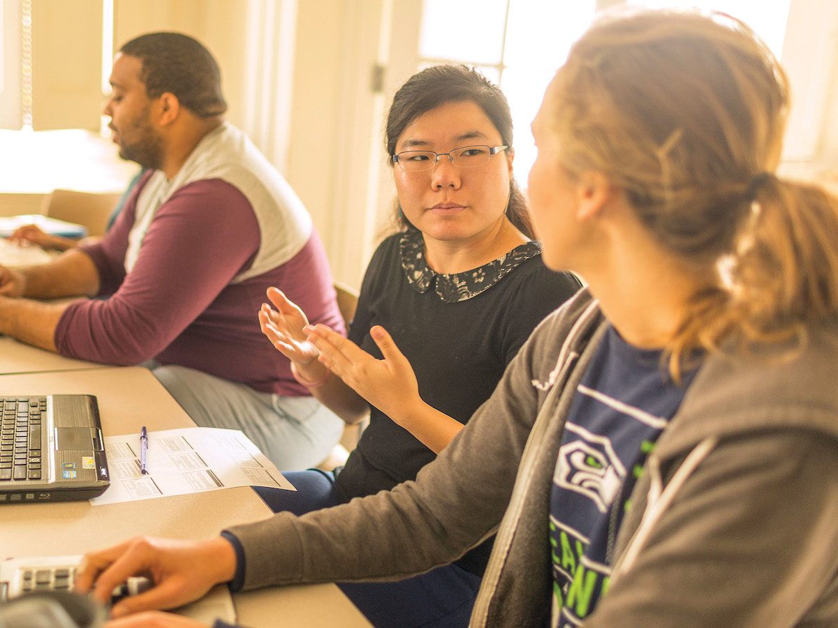 Peabody students in classroom discussion